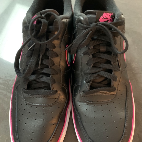 Nike Air Force 1 Men's Shoes SZ 12-Black/Teal - Picture 3 of 6